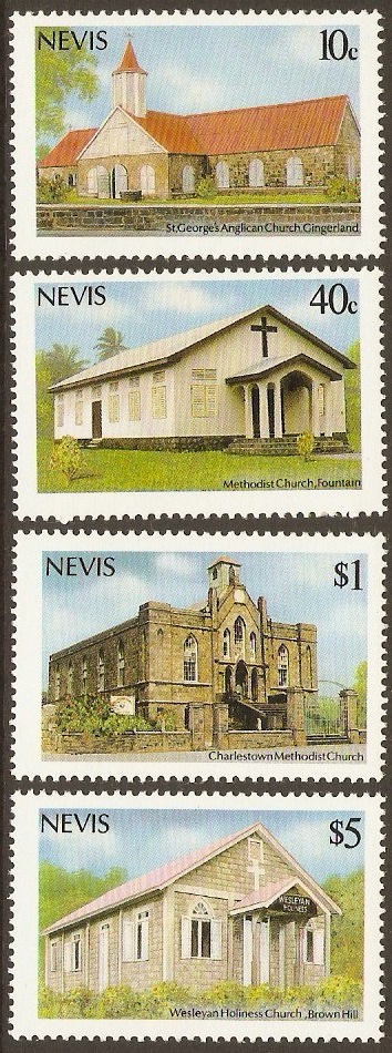 Nevis 1986 Christmas Stamps Set. SG462-SG465.